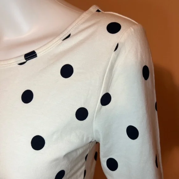 NWOT LOFT Polka Dot T Shirt - Picture 2 of 4